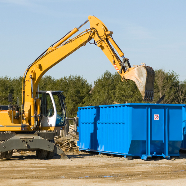 can i choose the location where the residential dumpster will be placed in Waverly Virginia